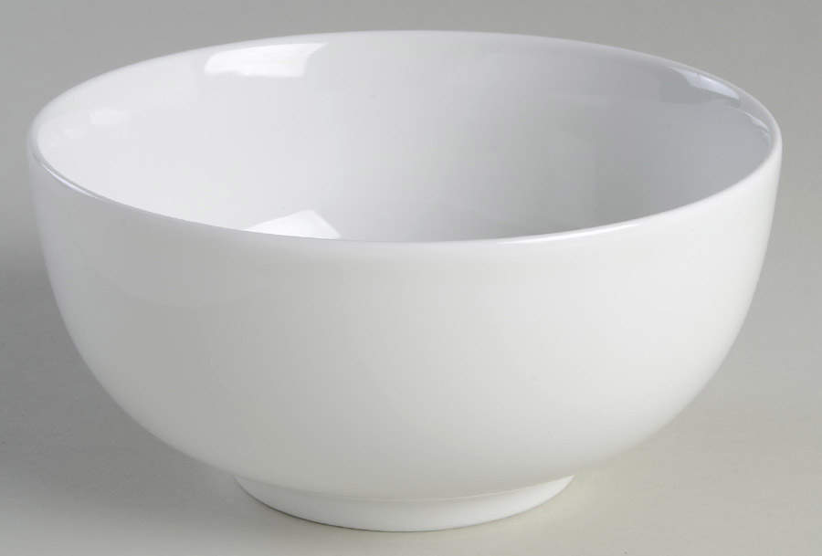 White Essential Coupe Cereal Bowl by Euro Ceramica-1
