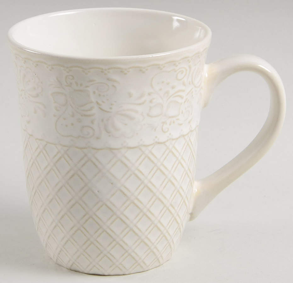 Lotus Ivory Mug by Elama-1