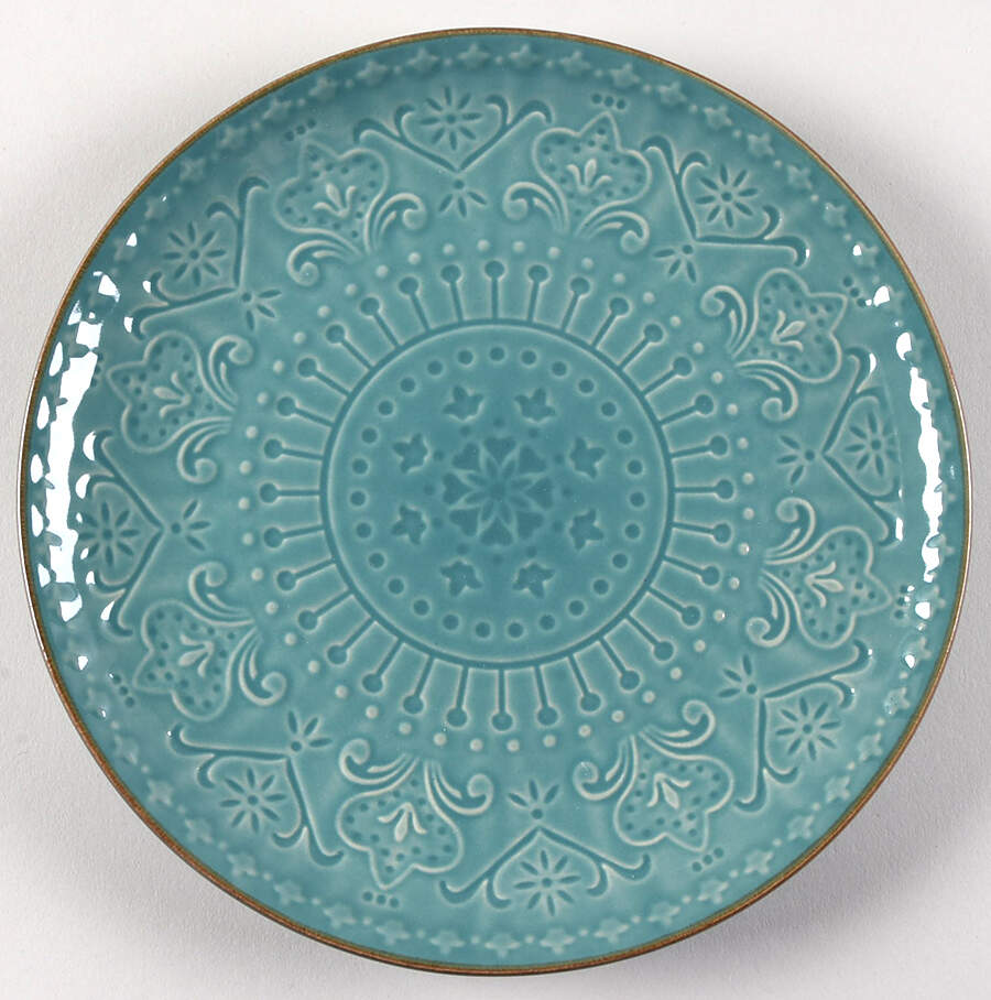 Mozaic Sea Foam Salad Plate by Elama-1
