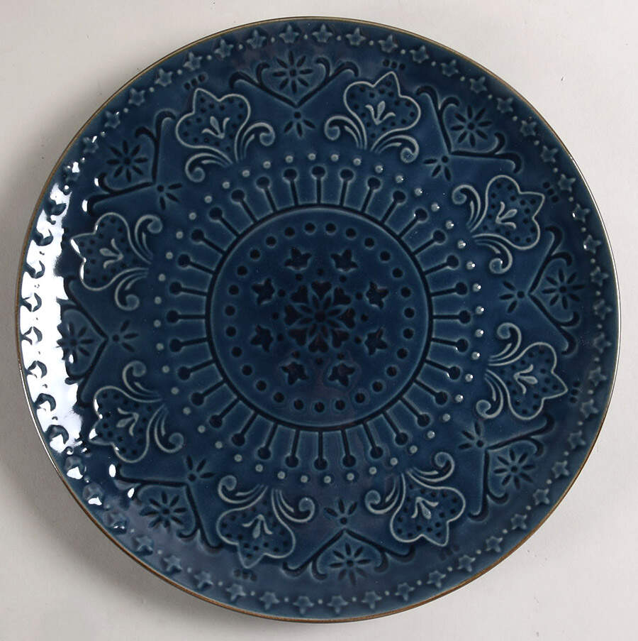 Mozaic Deep Sea Dinner Plate by Elama-1
