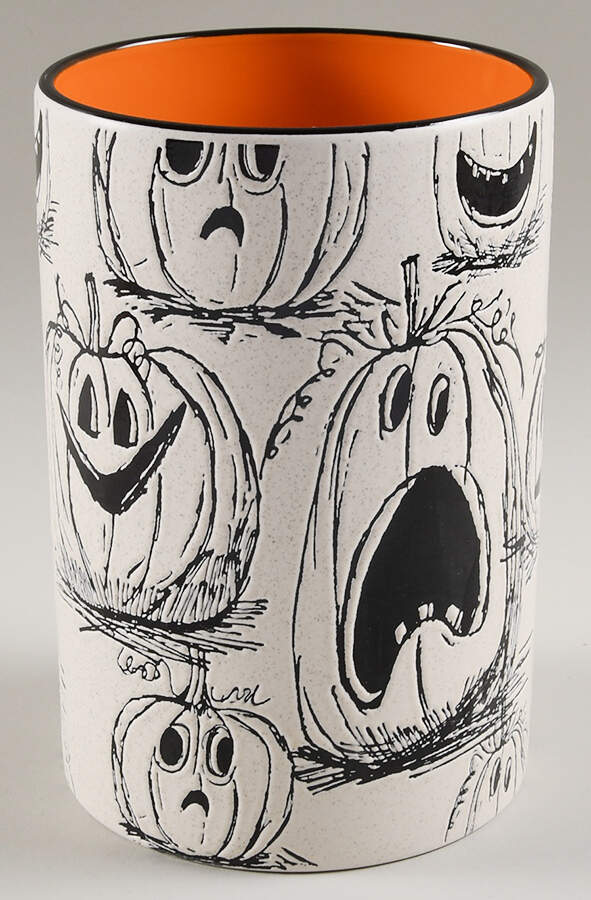 Spook Jack O Lantern Large Canister No Lid by Eli + Ana-1