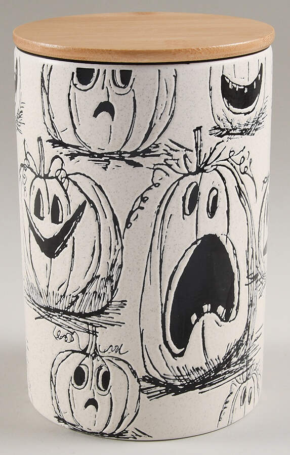 Spook Jack O Lantern Large Canister & Lid by Eli + Ana-1