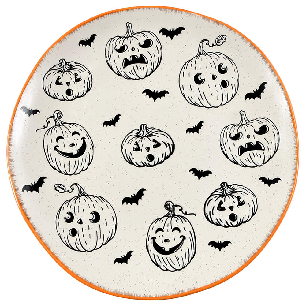 Jack O Lantern Dinner Plate by Eli + Ana-1
