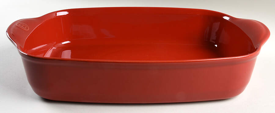 Burgundy 16" Rectangular Baker by Emile Henry-1