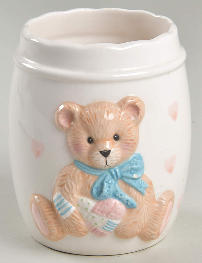 Cherished Teddies China Bathroom Tumbler by Enesco-1