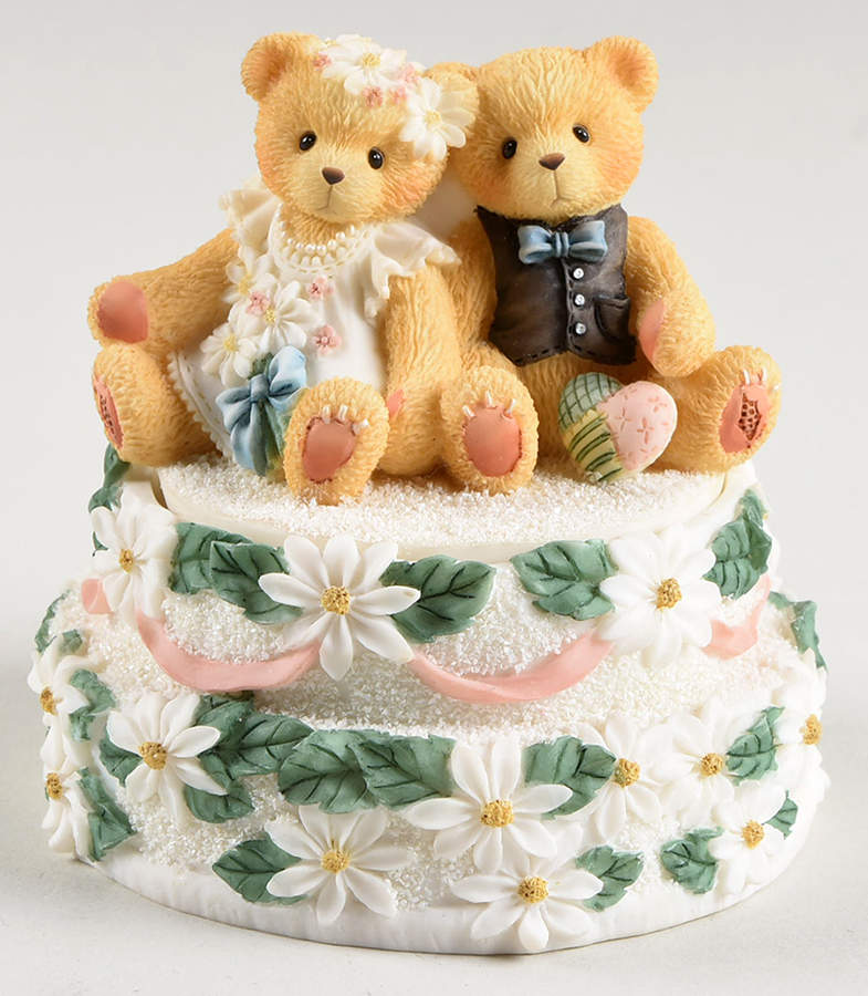 Cherished Teddies Musical Trinket Box with Lid by Enesco-1