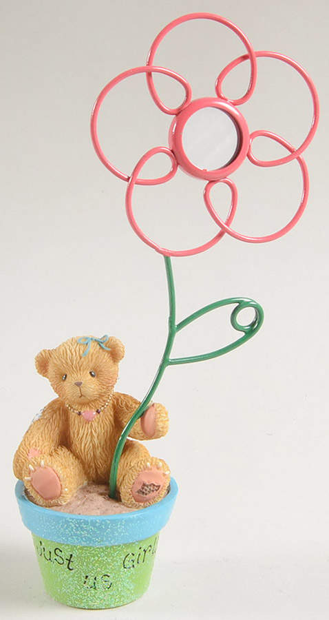 Cherished Teddies Floral Photo Clip Holder by Enesco-1