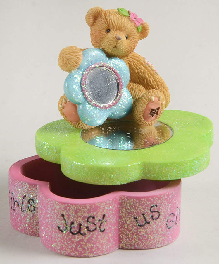 Cherished Teddies Figural Covered Box by Enesco-1