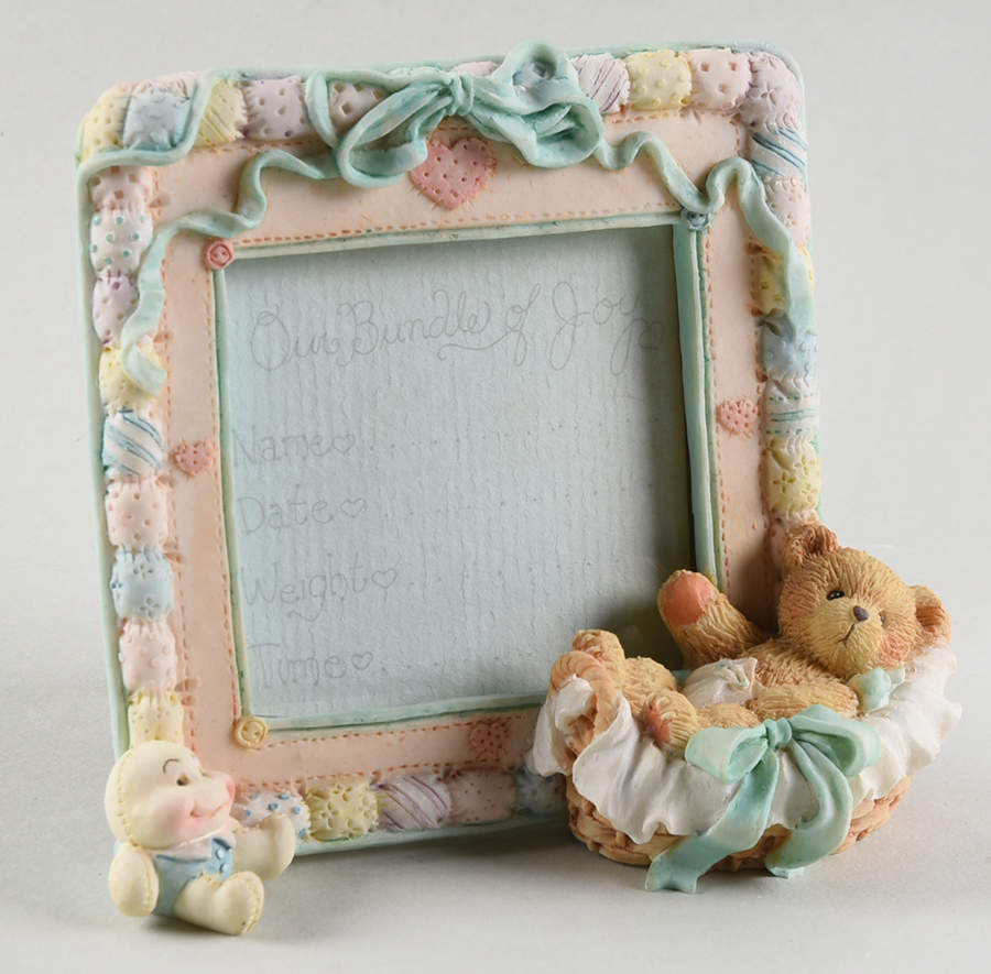 Cherished Teddies Square Frame-Holds 2 1/2" X 2 1/2" by Enesco-1