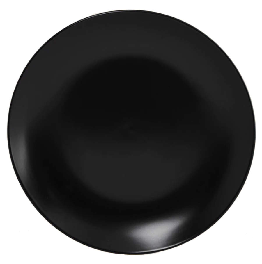 Euro Essential Matte Black Dinner Plate by Euro Ceramica-1