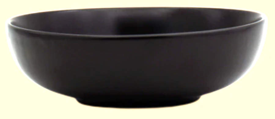 Euro Essential Matte Black 7" Bistro Bowl by Euro Ceramica-1