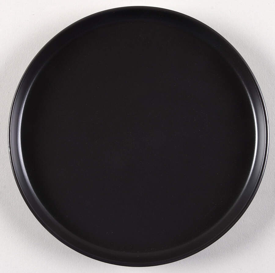 Luxmatte Black Salad Plate by Elama-1