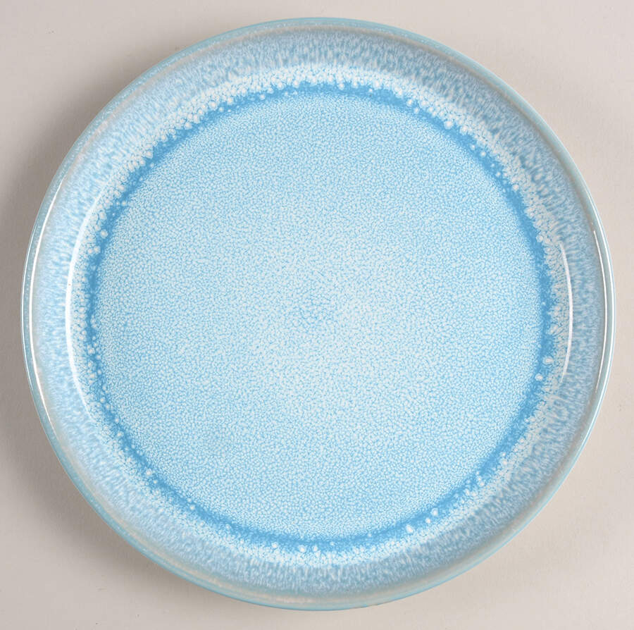 Mocha Blue Salad Plate by Elama-1