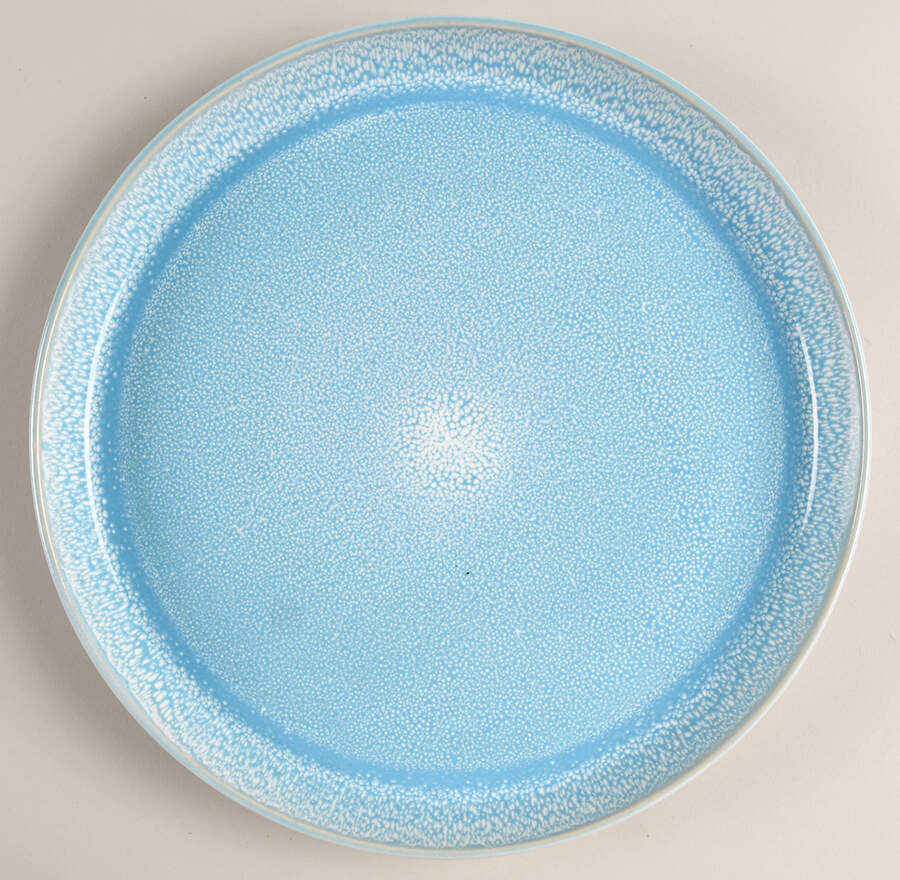 Mocha Blue Dinner Plate by Elama-1