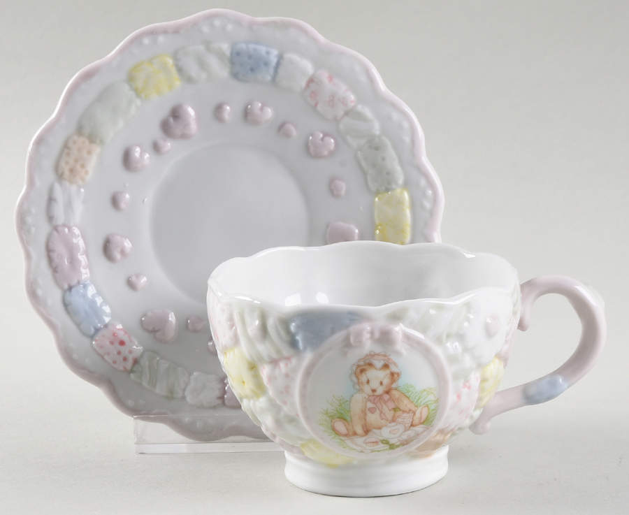 Marie Child's Cup & Saucer Set by Enesco-1