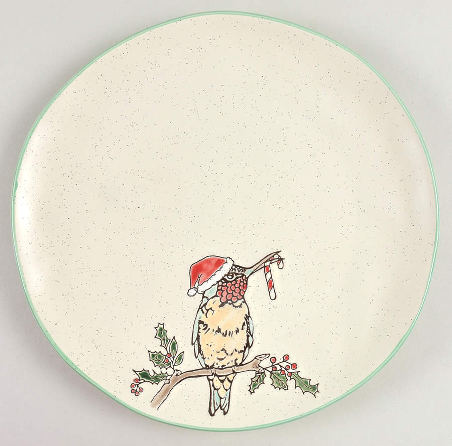 Holiday Hummingbird Dinner Plate by Eli + Ana-1