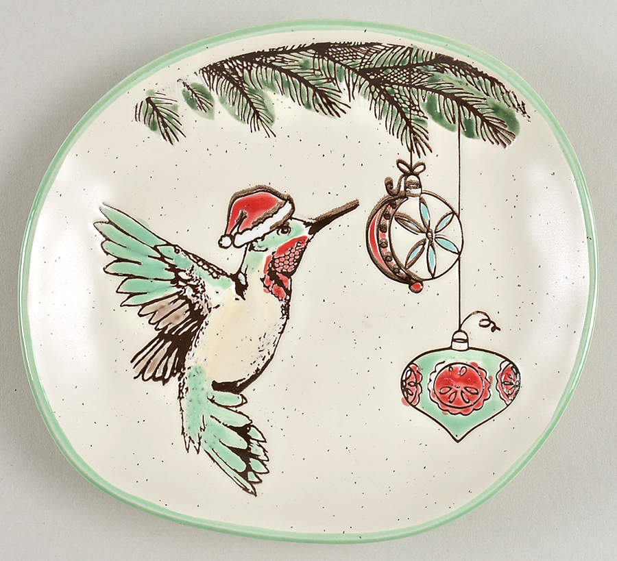 Holiday Hummingbird Appetizer Plate by Eli + Ana-1