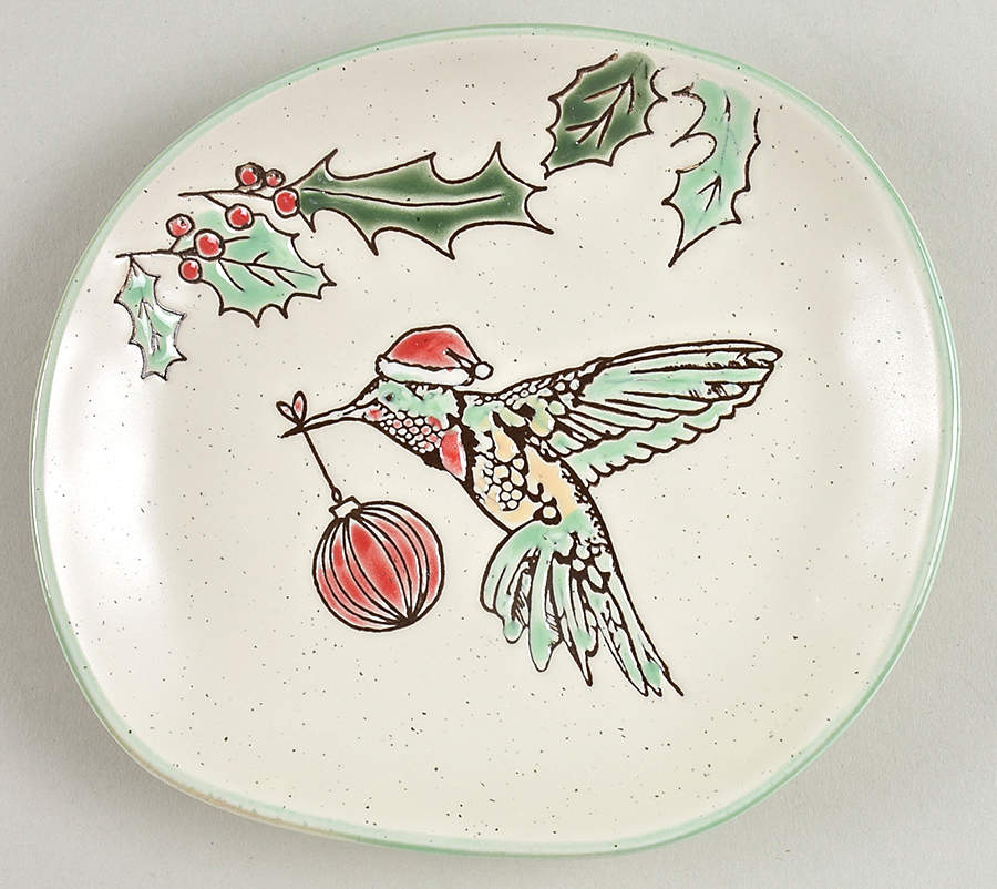 Holiday Hummingbird Appetizer Plate by Eli + Ana-1