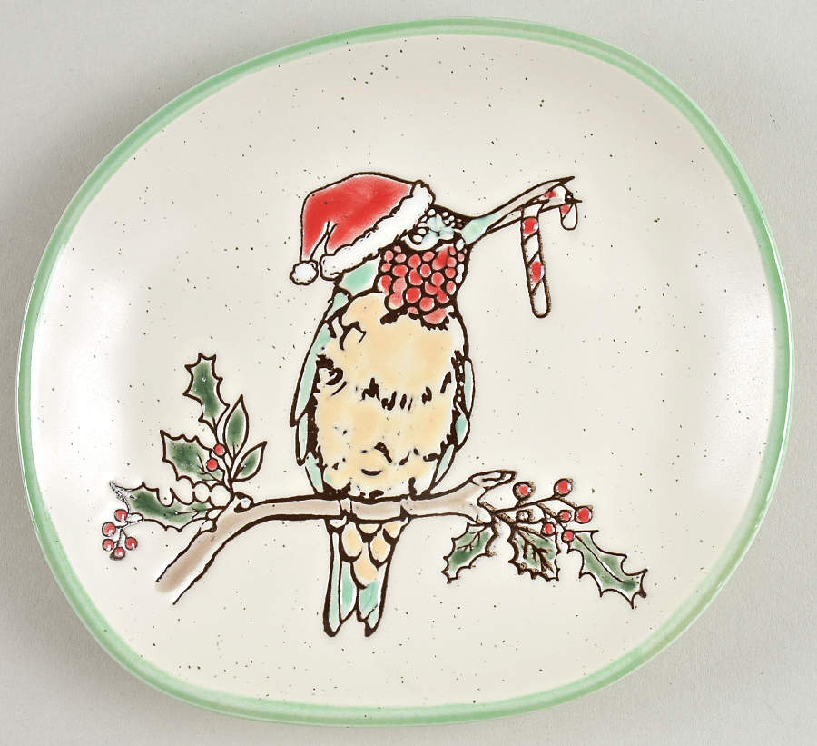 Holiday Hummingbird Appetizer Plate by Eli + Ana-1