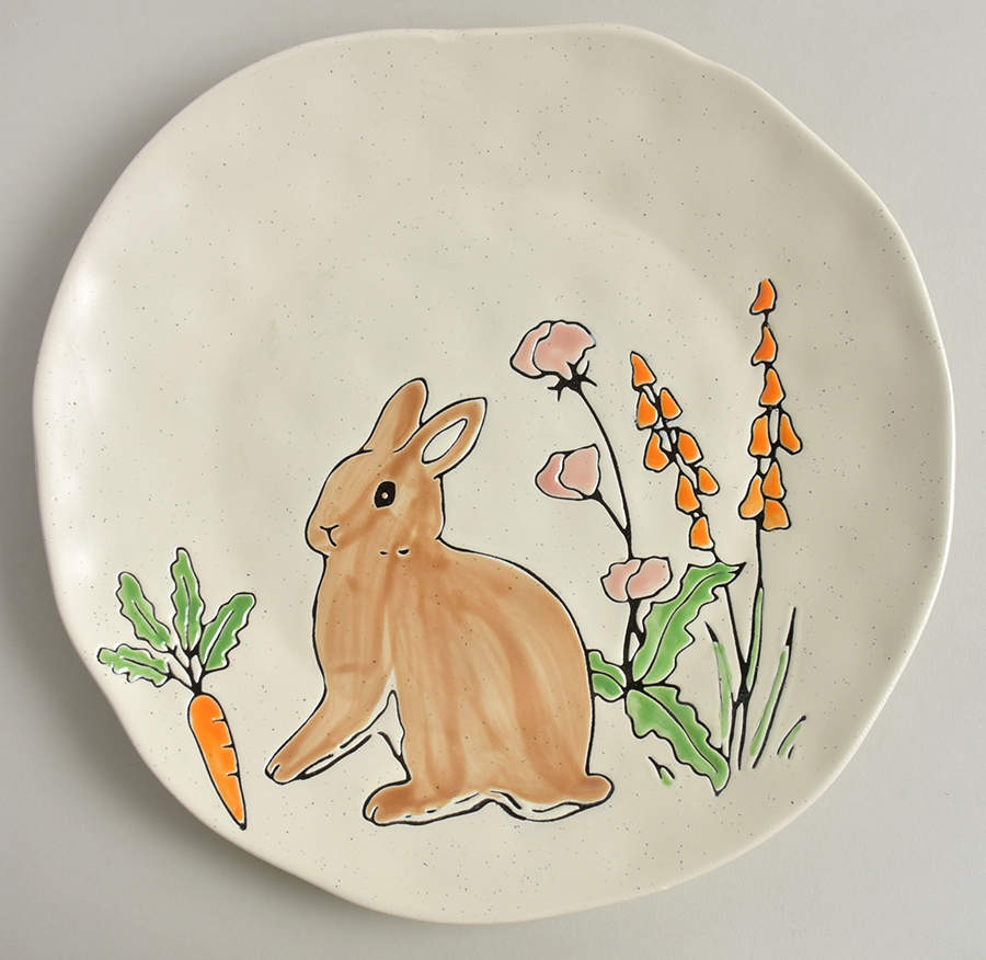 Franny Bunny Dinner Plate by Eli + Ana-1