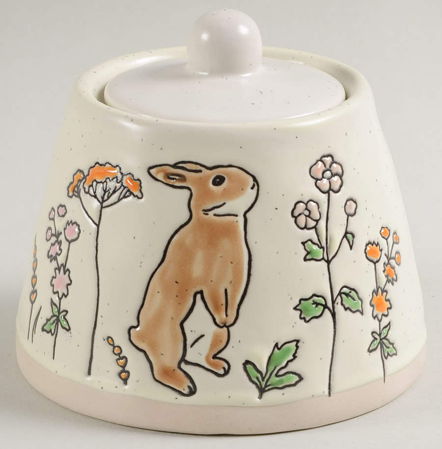 Franny Bunny Sugar Bowl & Lid by Eli + Ana-1