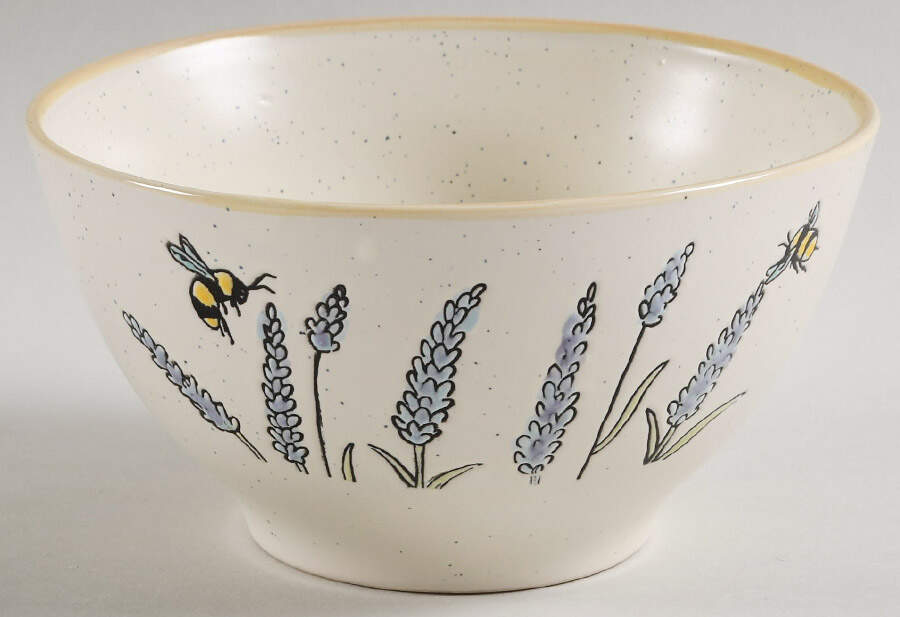 Lavender Garden Soup/Cereal Bowl by Eli + Ana-1