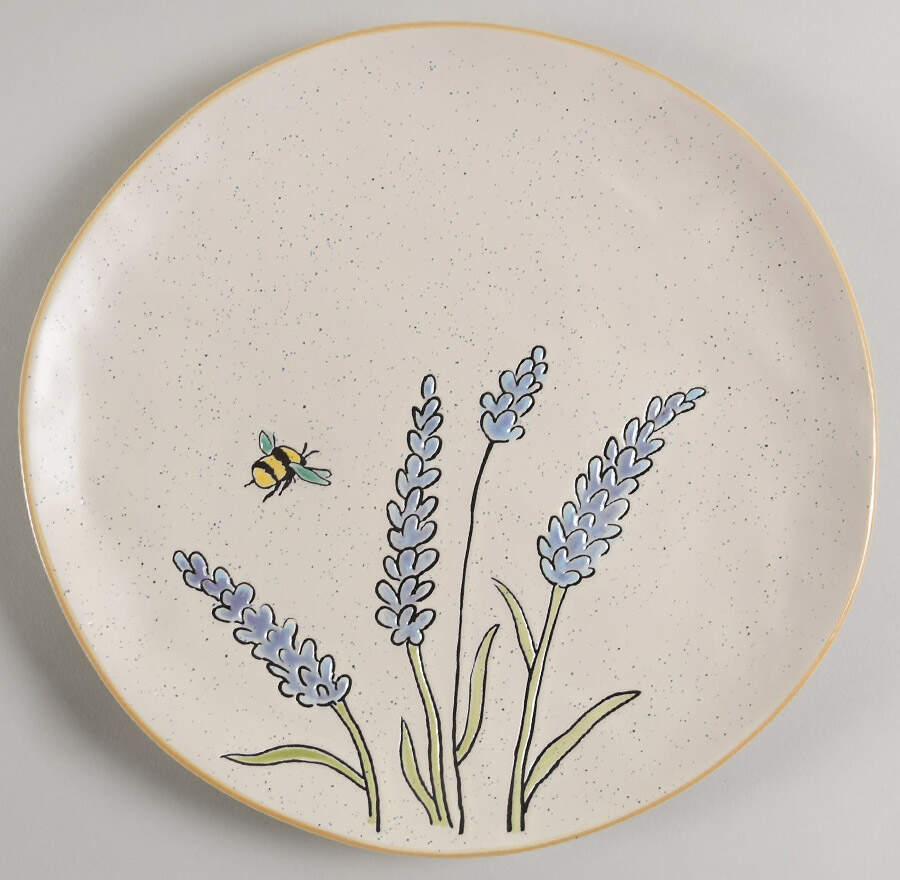 Lavender Garden Dinner Plate by Eli + Ana-1