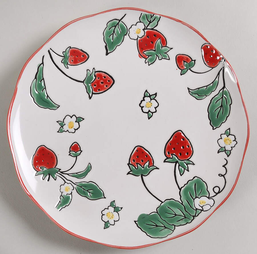 Strawberry Fields Salad Plate by Spectrum-1