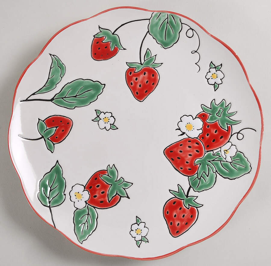 Strawberry Fields Dinner Plate by Spectrum-1