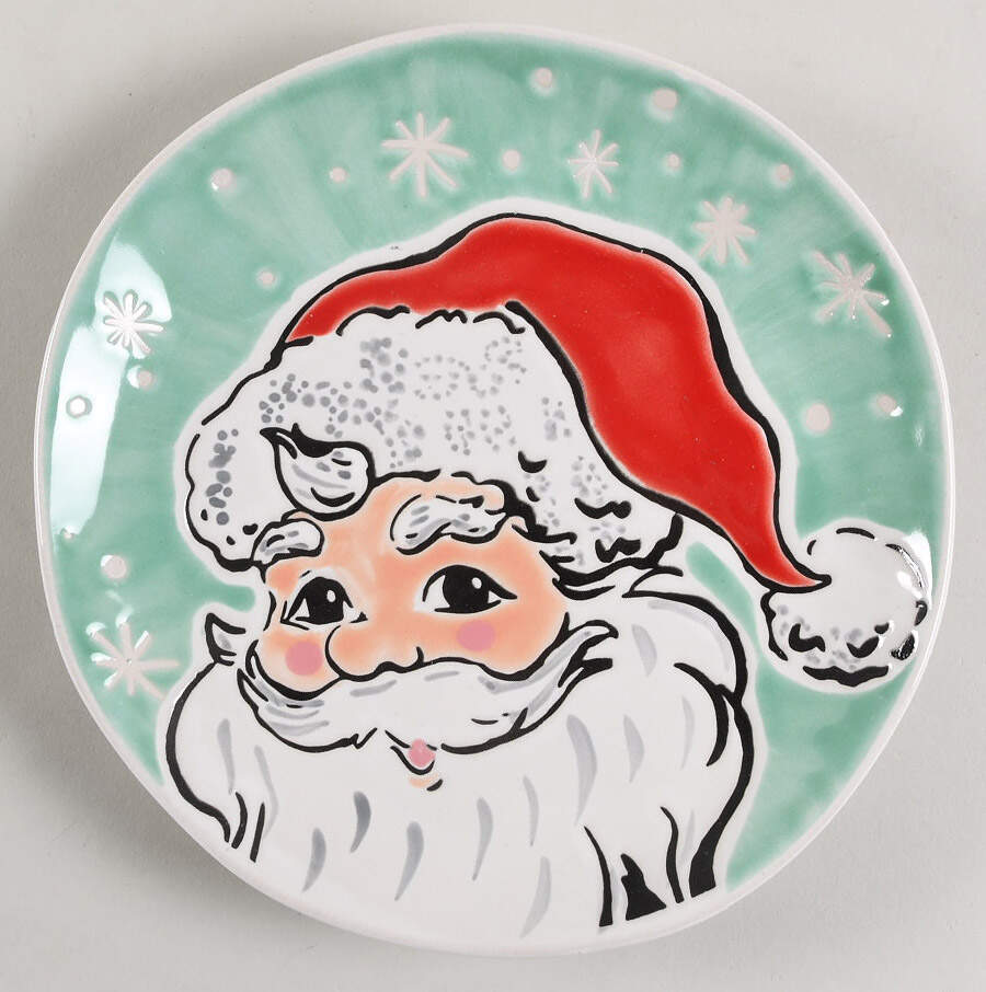 Sammy Santa Salad Plate by Eli + Ana-1