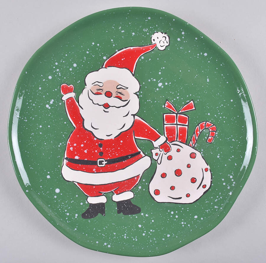 Victor Santa Dinner Plate by Eli + Ana-1