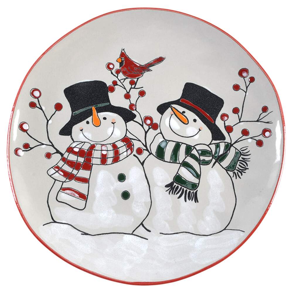 Charles Snowman Dinner Plate by Eli + Ana-1