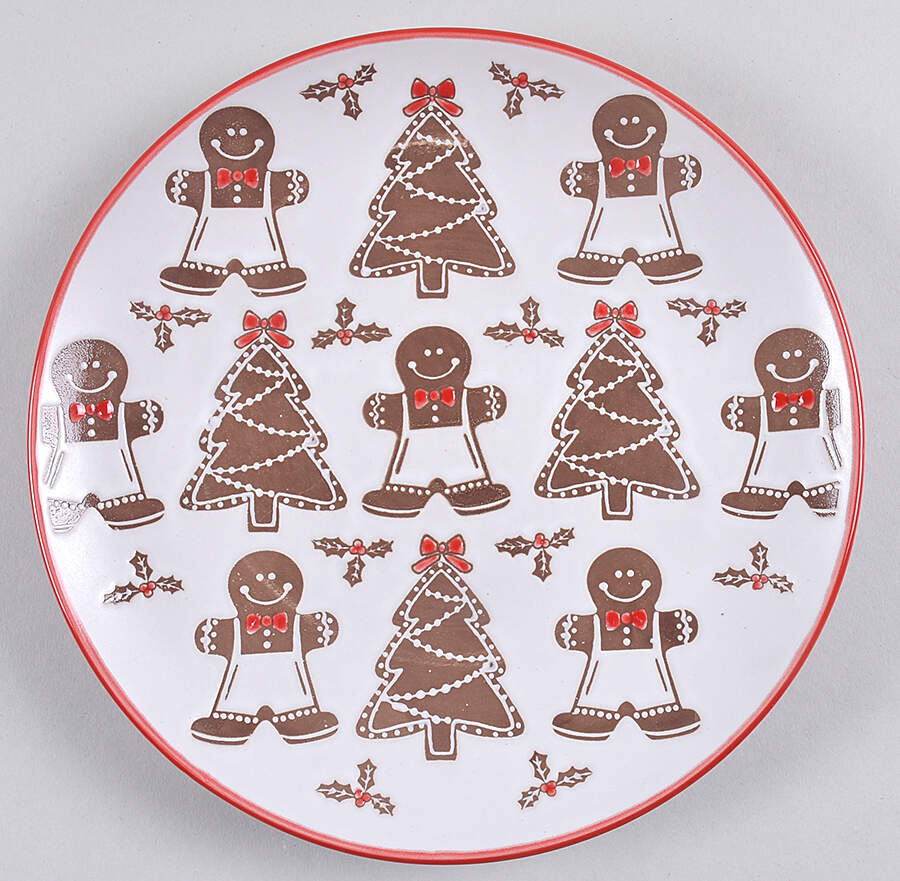 Gingerbread Man Salad Plate by Eli + Ana-1