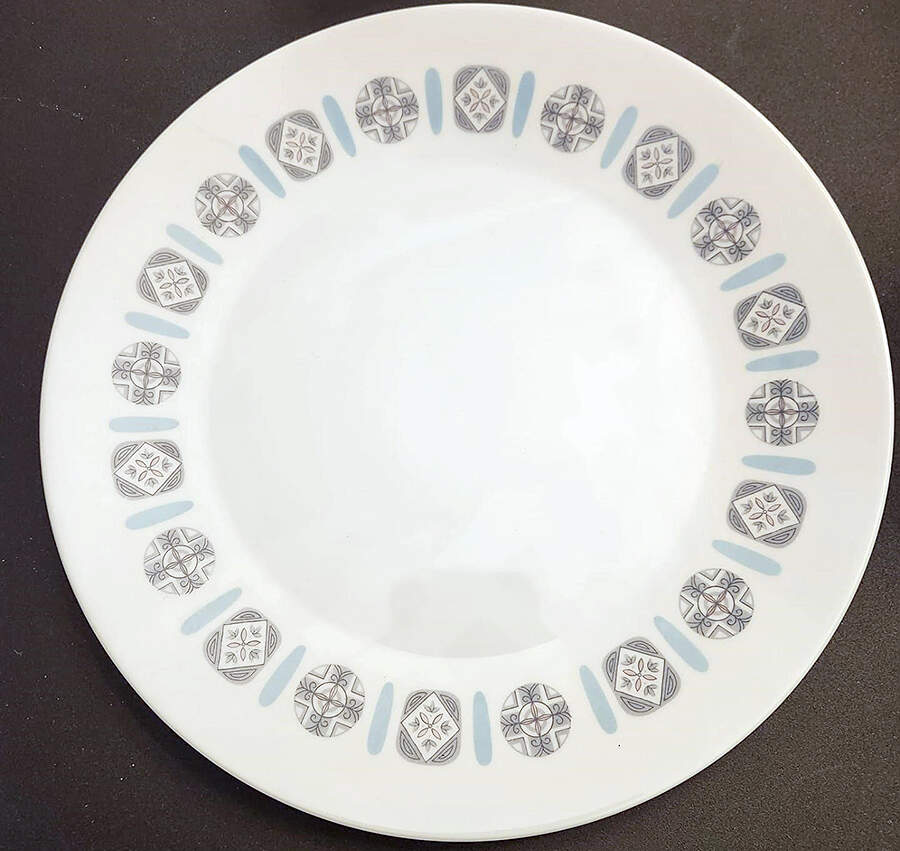 Blue Lace Dinner Plate by Enchante-1