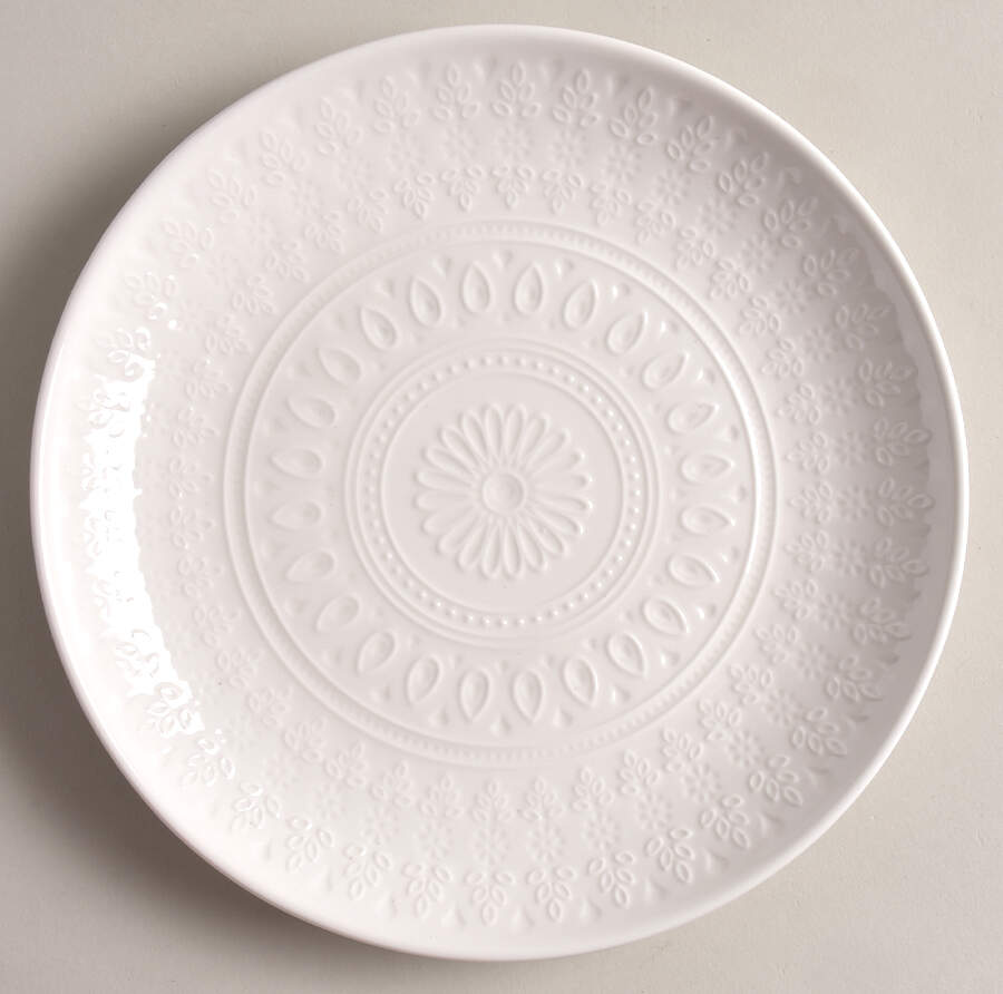 Fez-White Salad Plate by Euro Ceramica-1