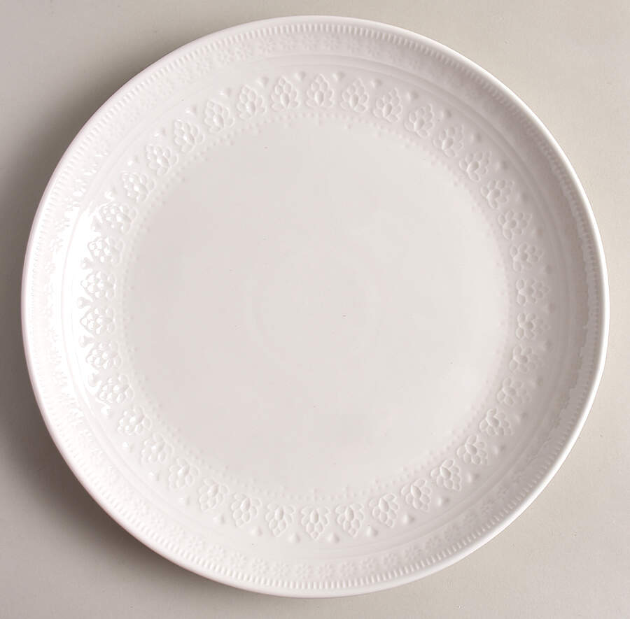 Fez-White Dinner Plate by Euro Ceramica-1