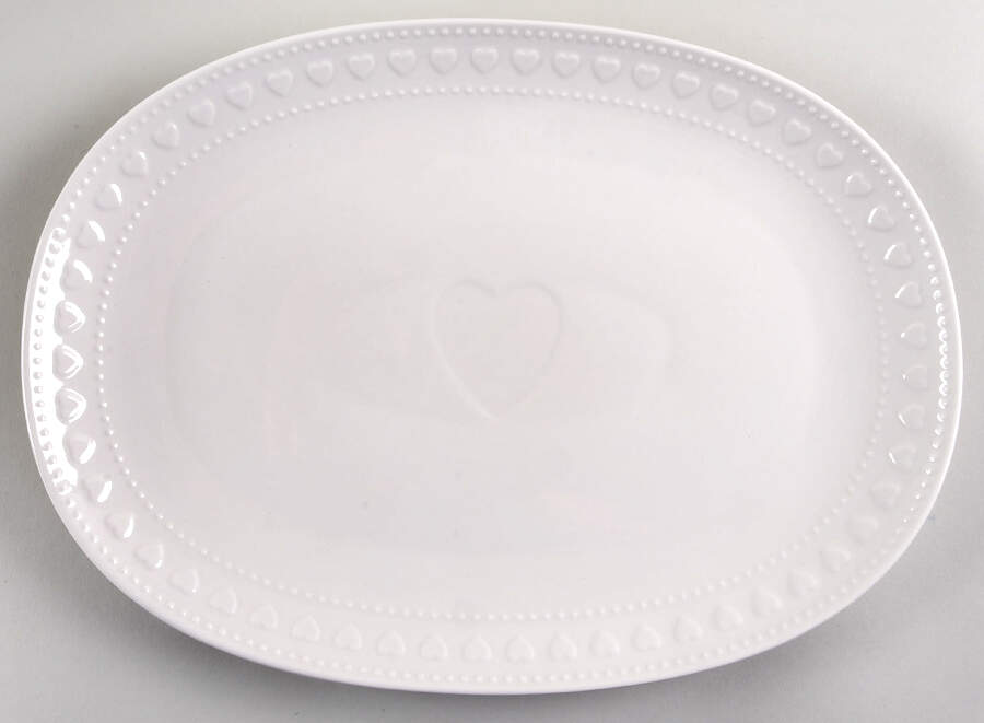 Amour 14" Oval Serving Platter by Eaton Dining-1