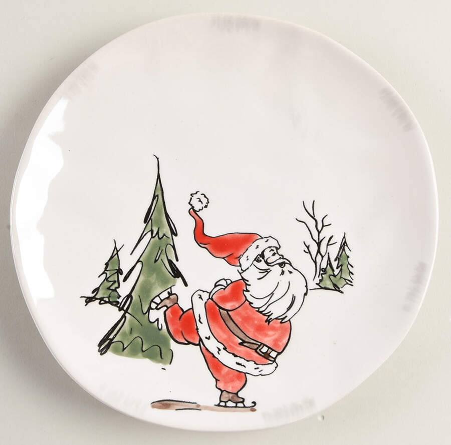 Whimsy Santa Salad Plate by Eli + Ana-1