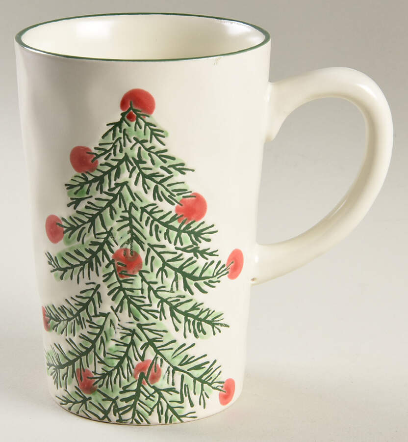 Erma Holiday Tree Latte Mug by Eli + Ana-1