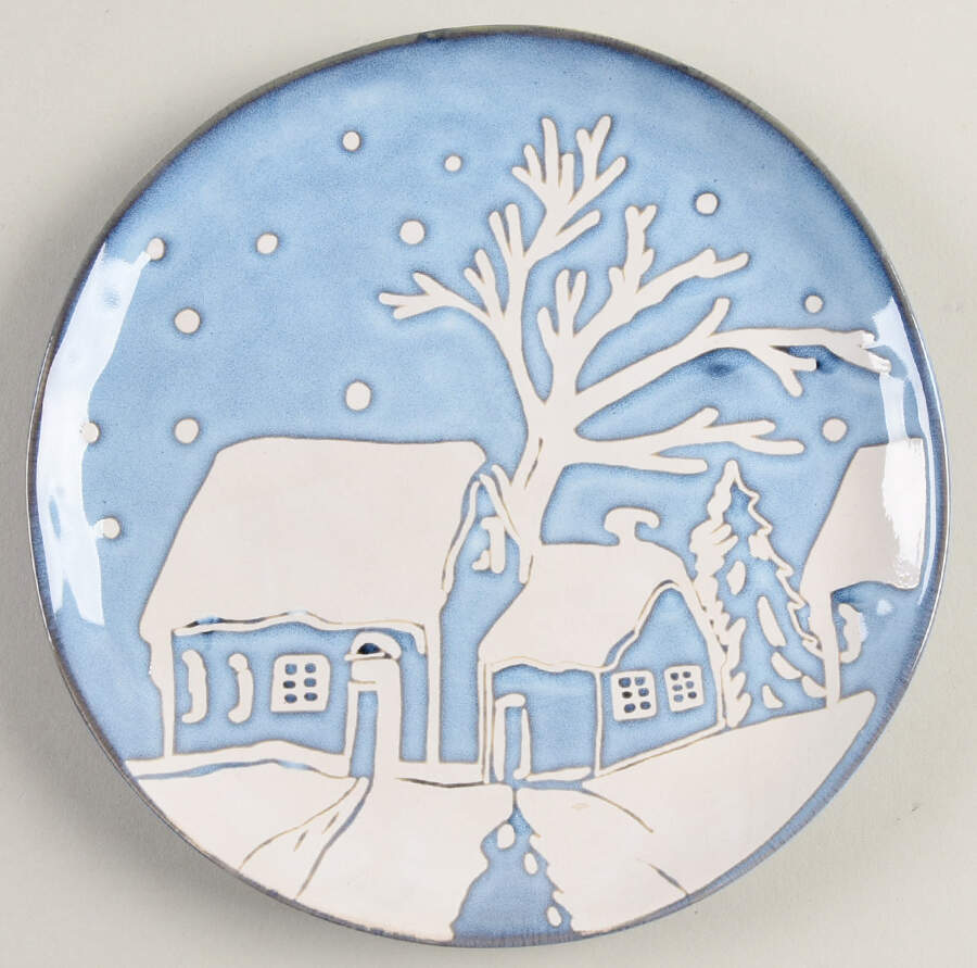 Night Blue Salad Plate by Eli + Ana-1