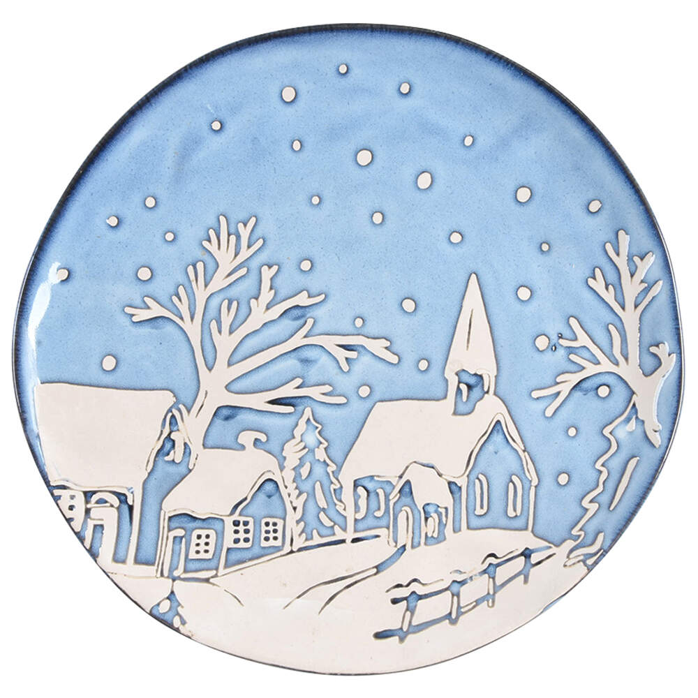 Night Blue Dinner Plate by Eli + Ana-1