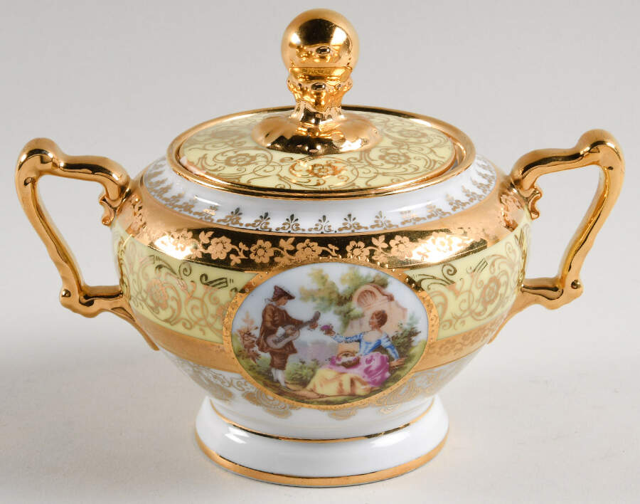 EWL4 Sugar Bowl & Lid by Ernest Leitner Wiesau-Weltarbeit-1