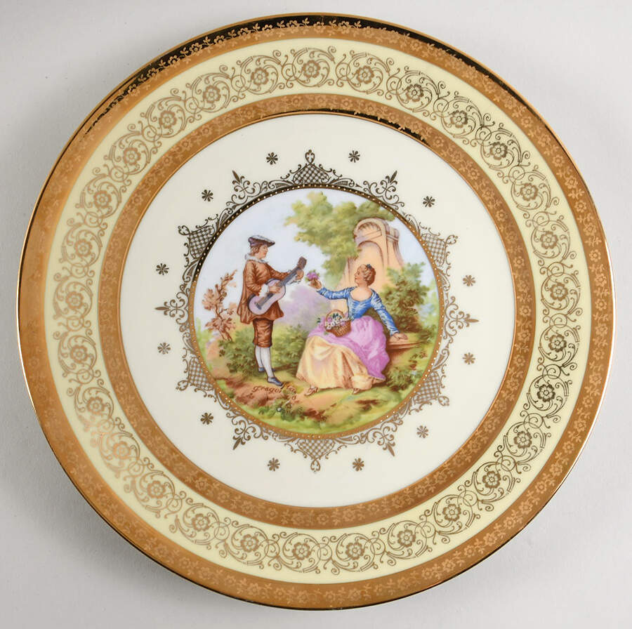 EWL4 Dinner Plate by Ernest Leitner Wiesau-Weltarbeit-1