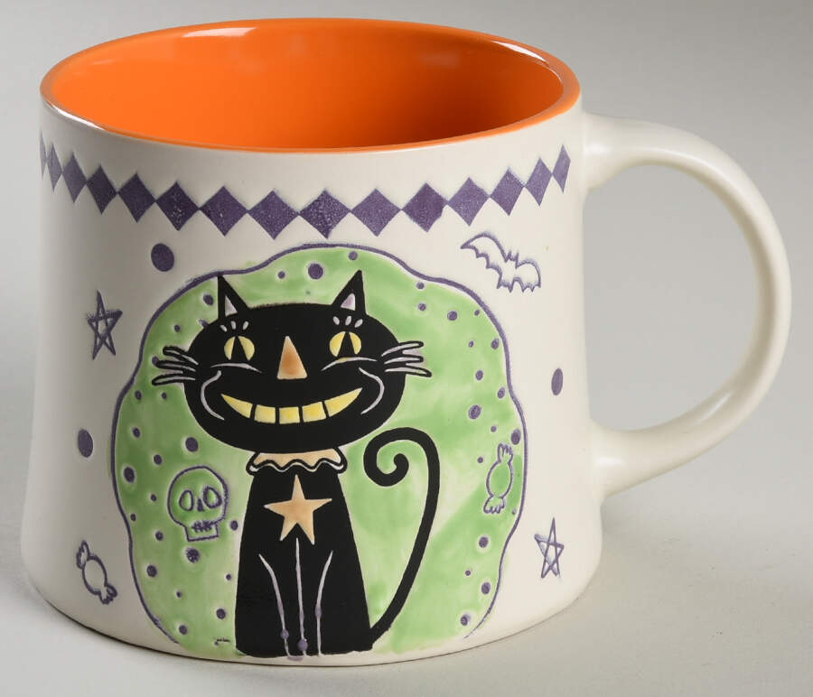 Crafty Cat Black Mug by Eli + Ana-1