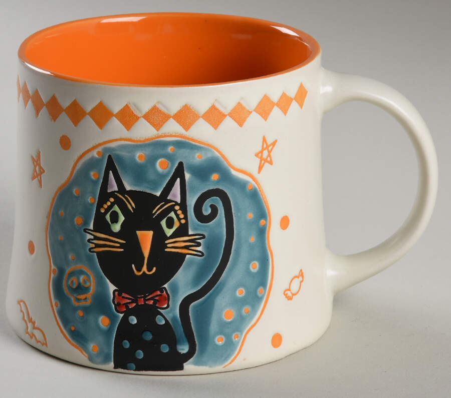 Crafty Cat Black Mug by Eli + Ana-1