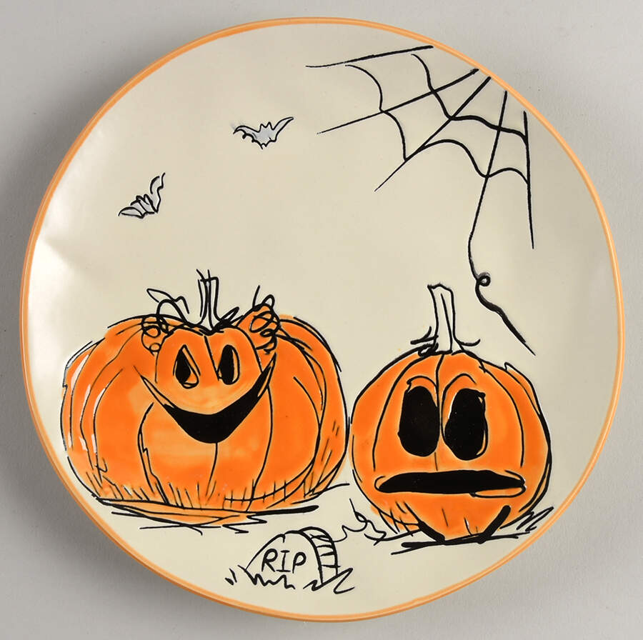 Sketchy Jack Salad Plate by Eli + Ana-1