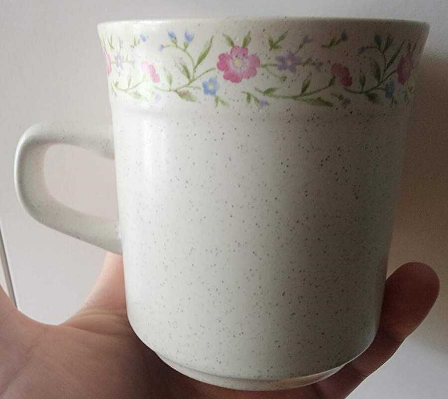 Springtime Flat Cup & Saucer Set by Essentials-1