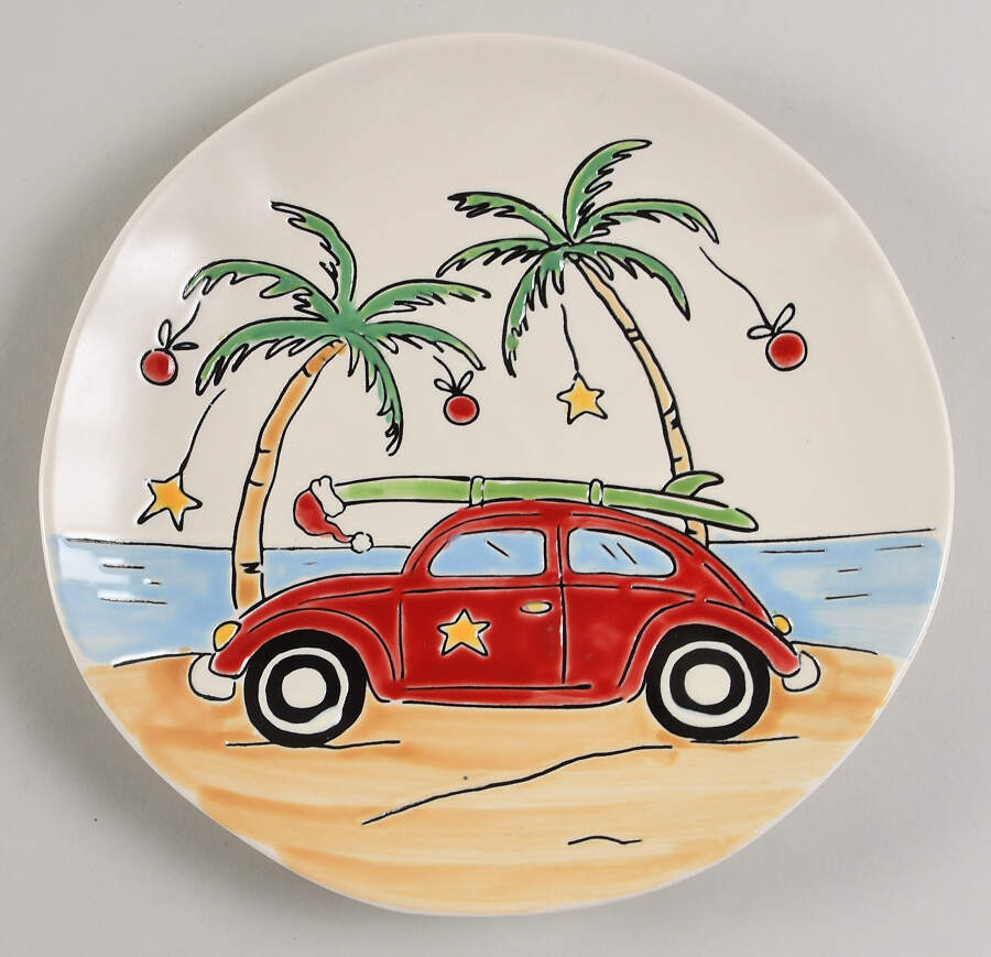 Salty Holiday Breeze Salad Plate by Eli + Ana-1