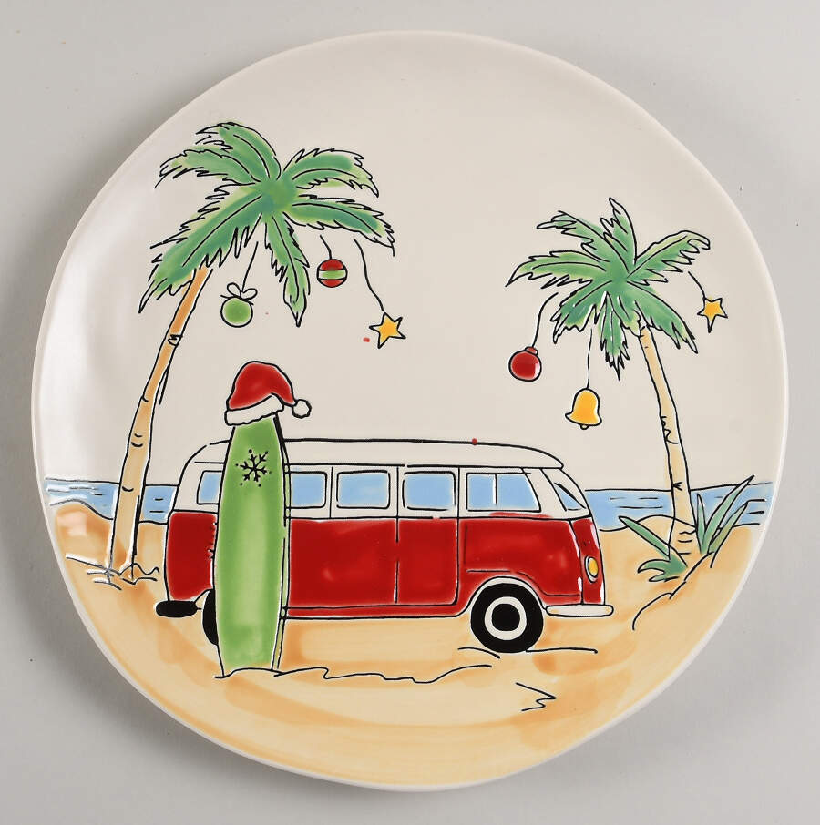 Salty Holiday Breeze Dinner Plate by Eli + Ana-1