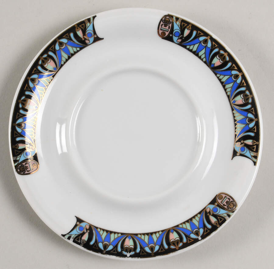 EGY3 Saucer by Egyptian German Porcelain-1